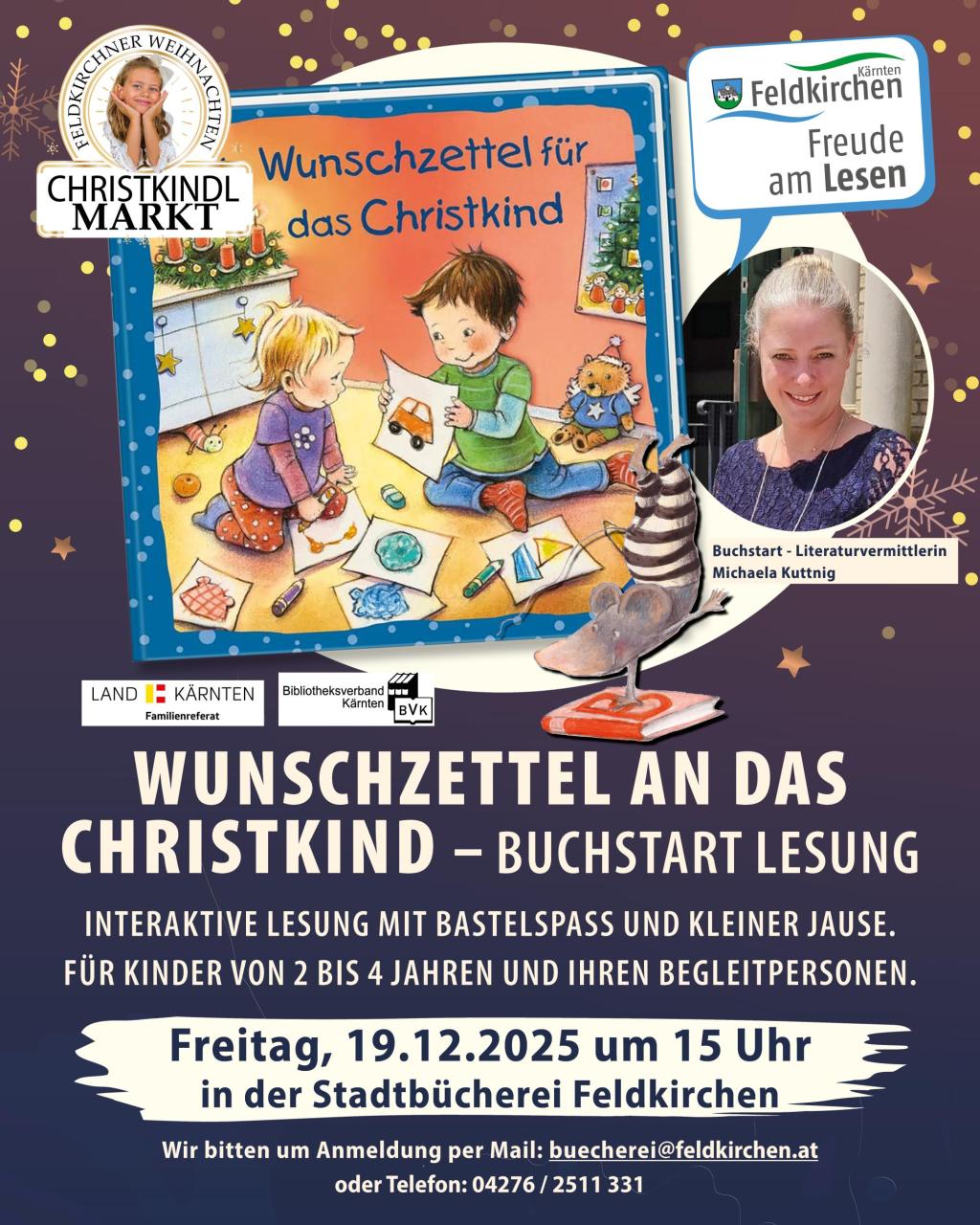 Flyer Buchstart Wunschzettel