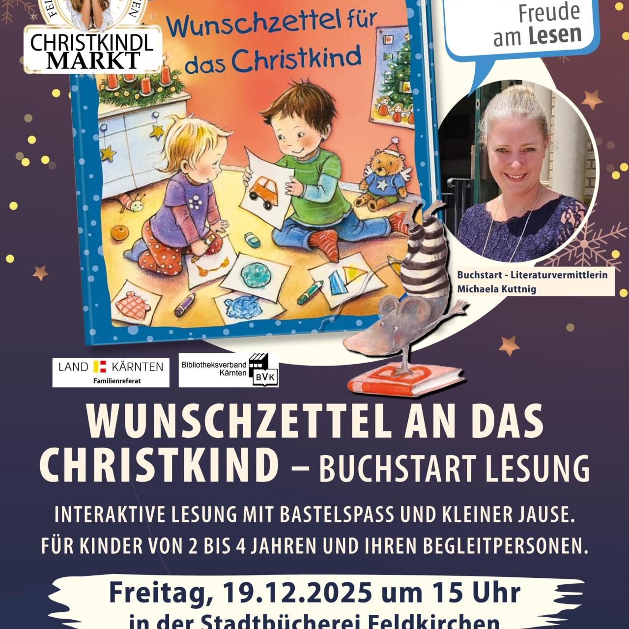 Flyer Buchstart Wunschzettel